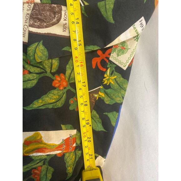 Coffee Hawaiian Shirt Button Down Unisex Mokulele Farms Large Cotton Limited Ed - Picture 10 of 11